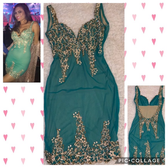 Holt Arianna dress hand painted with crystals - Picture 2 of 3